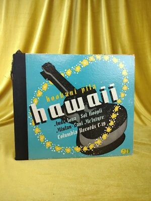 Hookani Pila Hawaii 4 Disc Album Set 10" 78 RPM Hawaiian Guitar 1945 Reissue C19 - Image 1 of 4