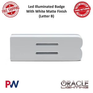 Oracle Lighting Led Illuminated Badge ( B ) White Led W/ White Matte #3140-B-001 - Bild 1 von 15