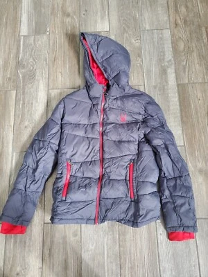 Spyder Boy's Gray/Red Puffer Jacket Size Large - Image 1 of 4