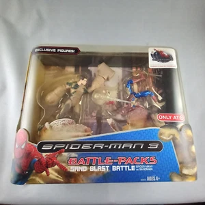 2007 Spider-Man 3 Battle Pack Sand Blast Battle Target Exclusive MiB - Picture 1 of 8