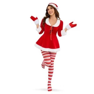 Women's Christmas Dress Ms. Santa Suit Cosplay Mrs Claus Costume X-Large B - Picture 1 of 7