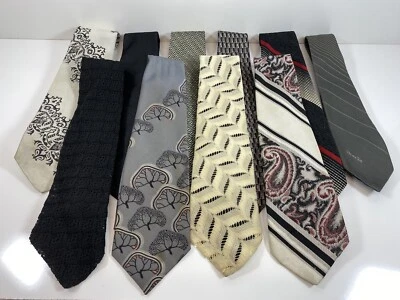 Vintage Lot of 10 Neck Ties 70's 80's 90's - Image 1 of 4