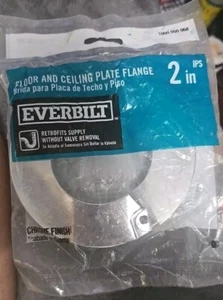 Everbilt 2 pollici Flangia Piastra Pavimento e Soffitto Finitura Cromata C536C - Foto 1 di 1