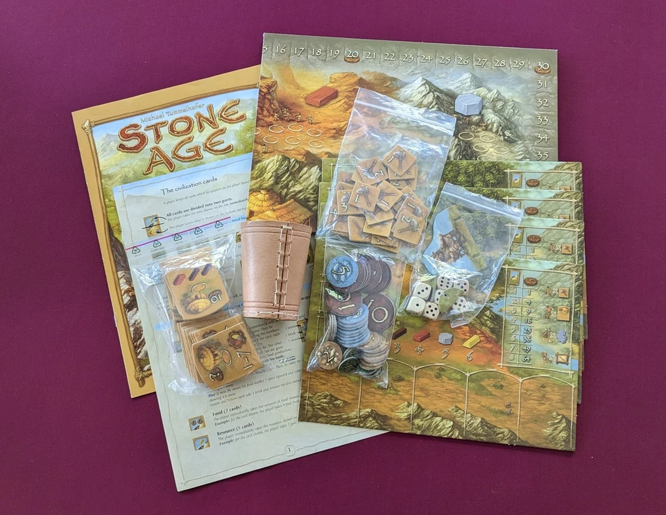 Juego de mesa Edad de Piedra Piezas de repuesto Fichas Tablero de taza de dados (TÚ ELIGES) Foto 1 de 1