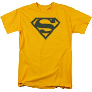 Superman "Navy & Gold Shield" T-Shirt - Picture 1 of 3