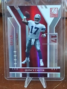 2004 Donruss Elite Quincy Carter Aspirations - Picture 1 of 2