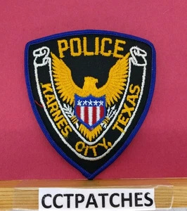 KARNES CITY, TEXAS POLICE SHOULDER PATCH TX - Imagen 1 de 2