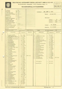 Einstelldaten Datenblatt Ersatzteilliste Solex 34 PICB Vergaser Mercedes L408 - Picture 1 of 2