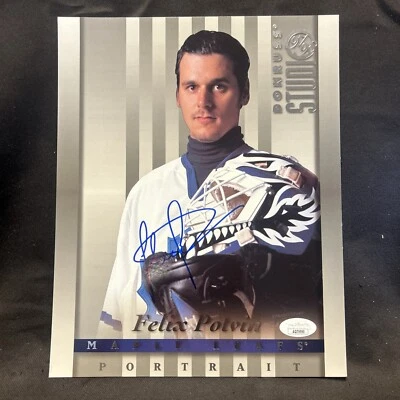 费利克斯·波特文签名 1997 年唐鲁斯工作室 8 X 10 - 亲笔签名枫叶队 JSA - # — 第 1/3 张图片