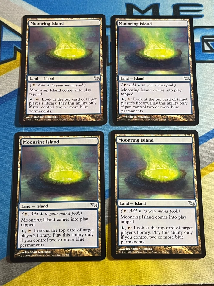 Magic the Gathering MTG Shadowmoor MOONRING ISLAND x4 - Image 1 of 1