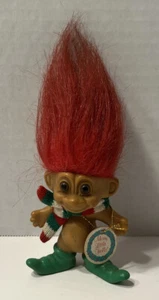 De Colección Russ Merry Little Trolls Muñeca Pelo Rojo Botas Verdes Etiqueta Original Escrita - Imagen 1 de 10