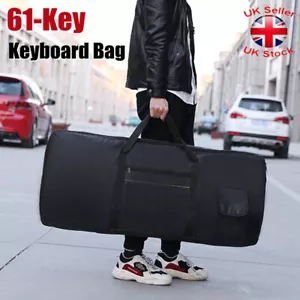 More details for professional portable 61 keys keyboard case electric organ piano package bag uk