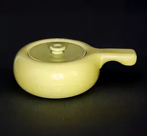 Russel Wright Bean Pot MCM Retrò Giallo Ceramica Steubenville Vintage Decorazione Cucina - Foto 1 di 9