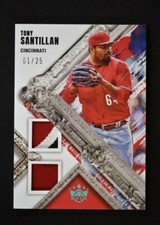 2022 Diamond Kings DK Materials Relic Holo Blue #DKM-TO Tony Santillan 1/25