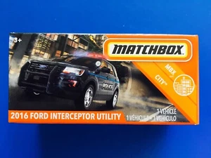 2020 Matchbox Power Grabs EL SEGUNDO, CALIFORNIA 2016 FORD INTERCEPTOR POLICE - Picture 1 of 10