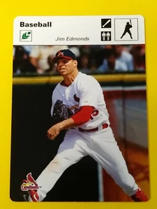2005 Leaf Sportscasters #21 JIM EDMONDS - white batter baseball 24/45 Cardinals - Picture 1 of 2