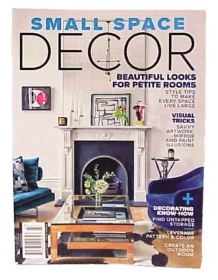 SMALL SPACE DECOR 2024 MAGAZINE ISSUE BEAUTIFUL LOOKS FOR PETITE ROOMS - Image 1 of 4