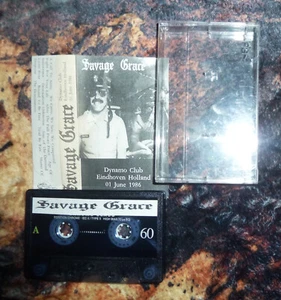 SAVAGE GRACE – DYNAMO CLUB EINDHOVEN 1986 Kassette  MC Tape Audio - Picture 1 of 3