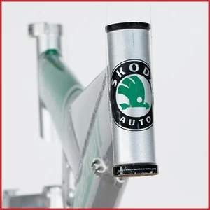 NUEVO DE LOTE ANTIGUO MARCO DE ALUMINIO ALEACIÓN SKODA BICICLETA DE MONTAÑA 26" TOTALMENTE SUSPENDIDA - Imagen 1 de 16