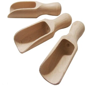 Traditional Wooden Spoons Sets 3 Set 3x4" 10cm - Picture 1 of 6
