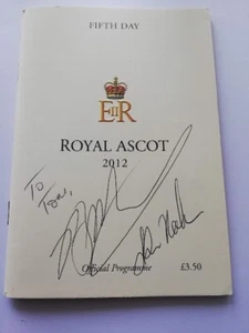 RARE! BLACK CAVIAR ROYAL ASCOT 2012 RACECARD HANDSIGNED PETER MOODY & LUKE NOLAN - Picture 1 of 6