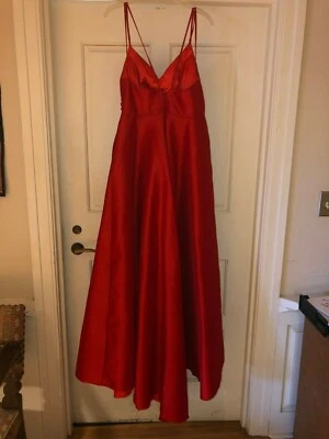 Alyce Paris DRESS great for PROM - RED SPAGHETTI STRAPS - Image 1 of 3