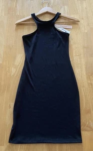 Aqua Dress Womens XS Ribbed Knit Sleeveless Bodycon Mini Tank Bloomingdale's - Picture 1 of 7