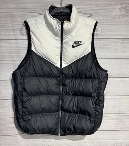 Nike Sportswear Windrunner Reversible Down Puffer Vest Jacket Women’s XL Black - Picture 1 of 11