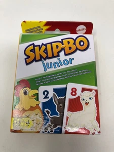 Mattel Games Skip Bo Junior Card Game in with 2 Levels of Play, 112 Cards, Seque - Picture 1 of 2