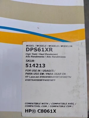 Cartucho de toner preto 4100 para HP Laserjet 61X (C8061X)  - Imagem 1 de 2