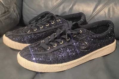 Zapatillas Tretorn con cordones Nylite Plus Brillo Azul Marino Zapatos Brillantes Talla 7.5 M Foto 1 de 4