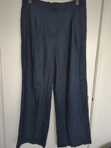 Nuevo con etiquetas Pantalón New Look Lino Pierna Ancha Mujer Talla 16 Alto PVP £34.99 - Imagen 1 de 7