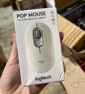 Logitech POP Mouse, Compact and Portable Wireless Bluetooth Mouse - Off White - Image 1 of 4