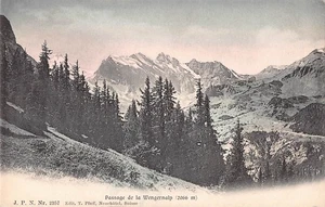 POSTKARTE - SCHWEIZ - PASSAGE DE LA WENGERNALP - UNGETEILTE RÜCKSEITE - UNBESPIELT - Bild 1 von 2