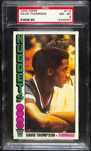 1976-77 Topps #110 David Thompson - High Grade Set Break! PSA 8 RC - Picture 1 of 2