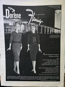 1960 Mujer Dorene Trajes Flamingo Hotel Las Vegas NV Vintage Moda Anuncio - Imagen 1 de 1