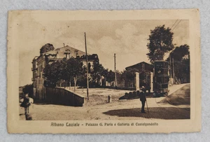 cartolina albano laziale roma tram palazzo paris galleria castelgandolfo vg 1916 - Picture 1 of 14