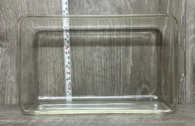 Vintage Pyrex Clear Glass Oblong Handled Baking Dish #231 USA  - Image 1 of 4