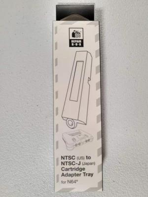 RepairBox NTSC (US) to NTSC-J (Japan) Cartridge Adapter Tray for N64 - Sealed - Image 1 of 2