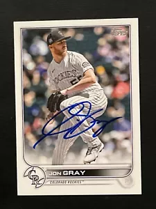 Jon Gray Signed Card 2022 Topps Series 1 In Person Autograph (IP) Auto - Picture 1 of 2