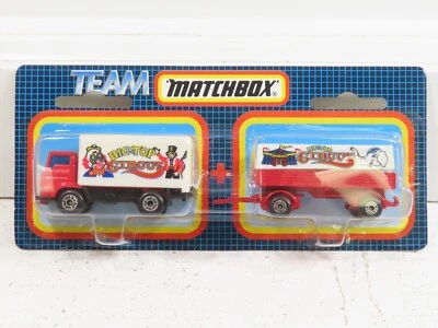 Matchbox Big Top Circus Dodge Command Truck Mercedes Trailer NIB 8869 - Image 1 of 3