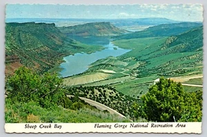 Postal Sheep Creek Bay Flaming Gorge Área Recreativa Nacional Utah Cubierta - Imagen 1 de 2