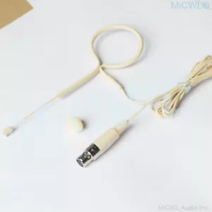 MiCWL Headset Microphone for Shure ULX SLX PGX QLX Wireless Beige Black optional - Picture 1 of 13