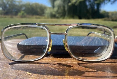 Monturas de gafas de plata de aviador EM ópticas de ley de colección solamente Foto 1 de 4