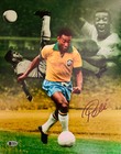 Pele Signed 11x14 Photo Soccer Brazil Collage - Autographed BAS Beckett COA