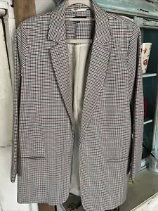 Ladies New Check Jacket/blazer Size 16,open Fronted - Picture 1 of 5