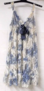 ZONE BLEUE Kleid Sommerkleid lässig-elegant blau/weiß GR. T 3 wie NEU - Bild 1 von 3