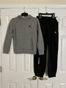Nike Air Jordan Boys Jumpman Fleece Hoodie & Jogger Sweatpants Set XL 18 20 NWT! - Picture 1 of 3