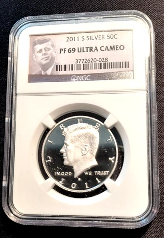 2011-S Silver NGC PF69 UCAM Kennedy Half Dollar Cover