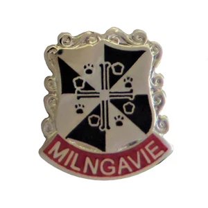 Milngavie Scotland Small Town Crest Pin Badge - Picture 1 of 3